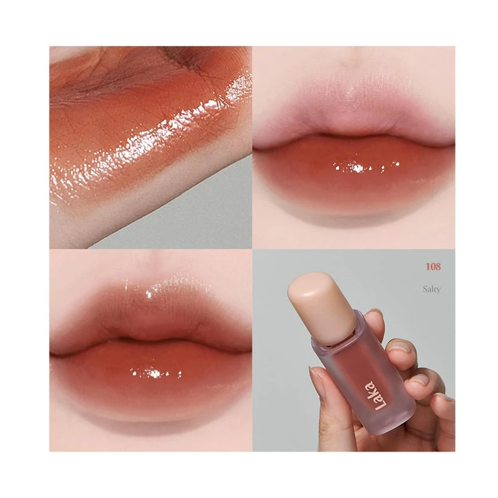 LAKA Fruity Glam Tint nuantator pentru buze 108 Salty - hidratare si rezistenta, 4.5 gr