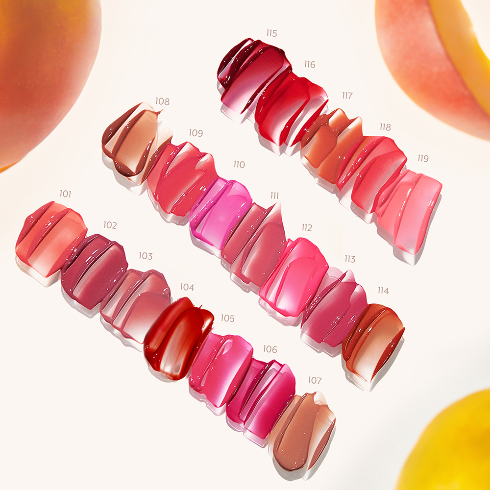 LAKA Fruity Glam Tint - nuantator pentru buze formulat cu suc de fructe si vitamine, care contribuie la hidratarea buzelor si la metinerea aspectului lucios - 4.5 gr - 115 Envy