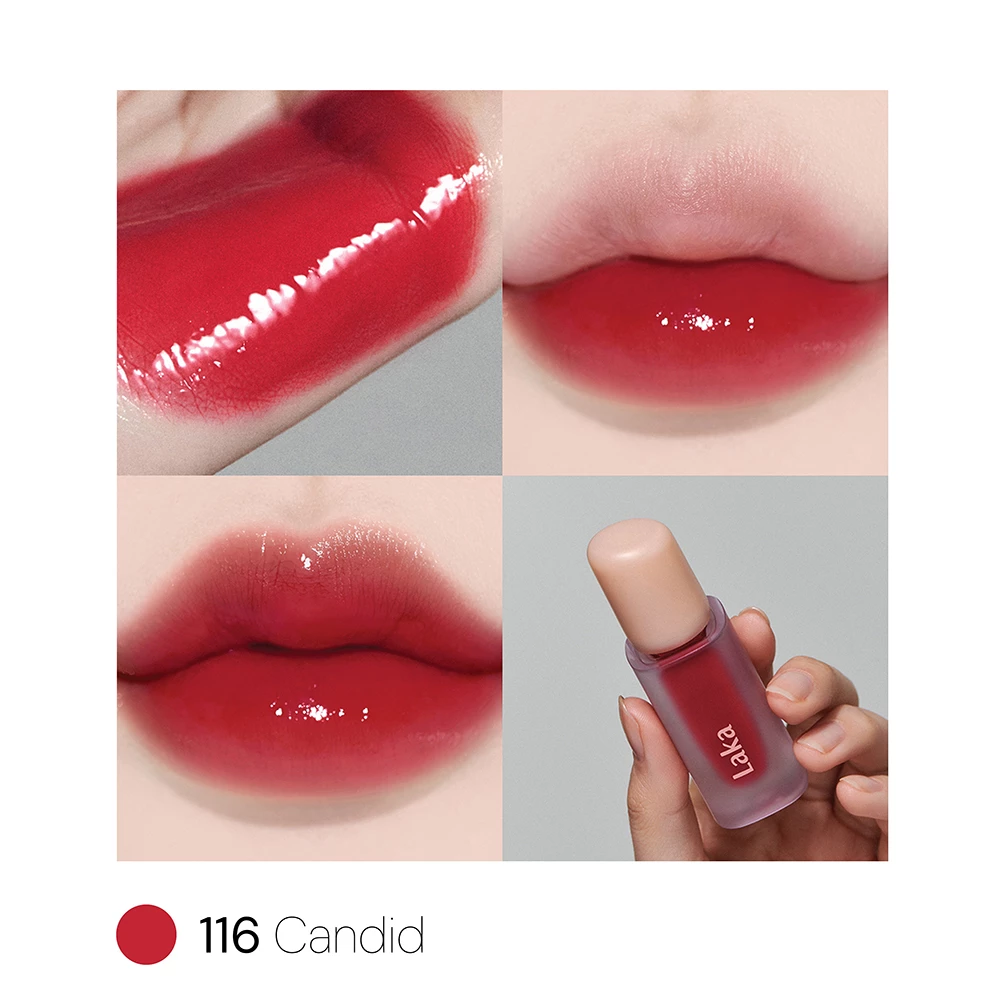 LAKA Fruity Glam Tint nuantator pentru buze 116 Candid - hidratare si rezistenta, 4.5 gr