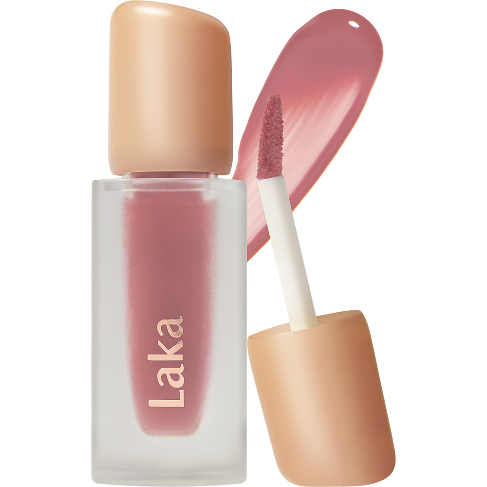 LAKA Fruity Glam Tint - nuantator pentru buze formulat cu sucuri de fructe si vitamine, care contribuie la hidratarea buzelor si la metinerea buzelor moi si hidratate - 4.5 gr - 124 Maro