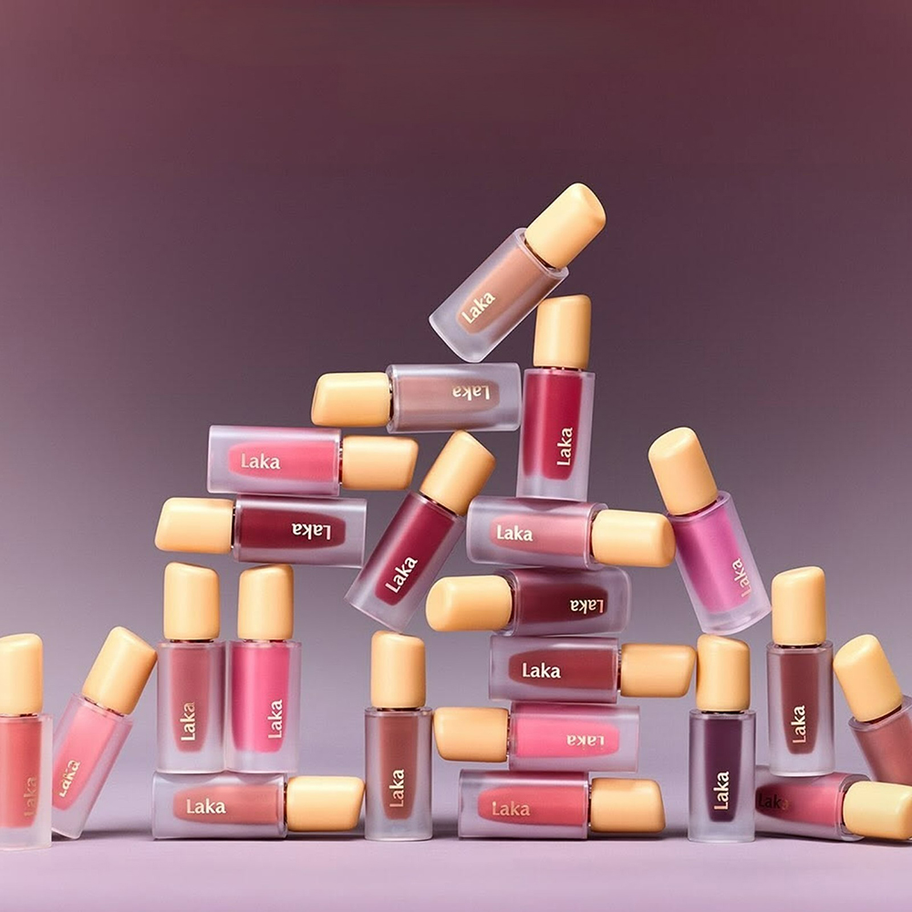 LAKA Fruity Glam Tint Nuantator pentru buze 127 Rose - hidratare si rezistenta, 4.5 gr