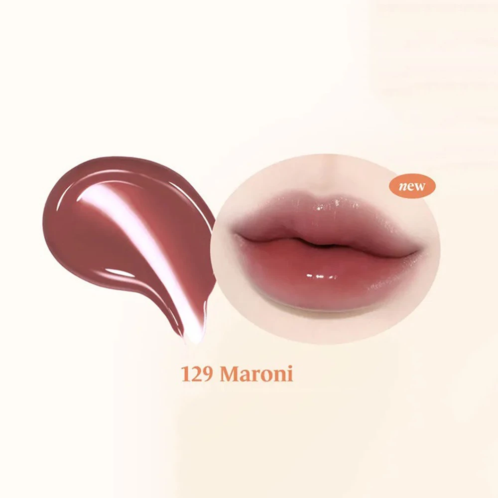 LAKA Fruity Glam Tint nuantator pentru buze 129 Maroni - hidratare si rezistenta, 4.5 gr