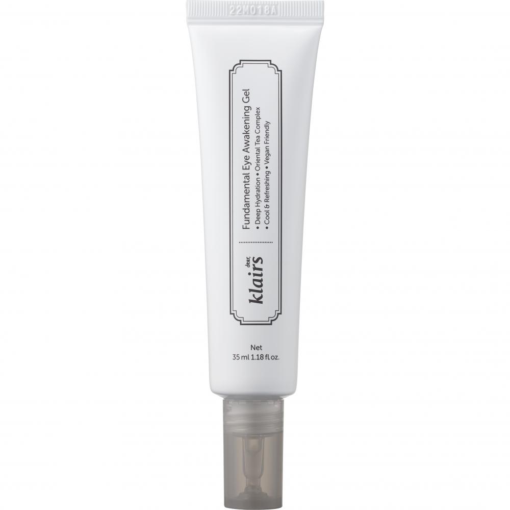 Dear Klairs Fundamental Gel pentru ochi - hidratant si tonifiant cu cafeina pentru cearcane, 35 ml