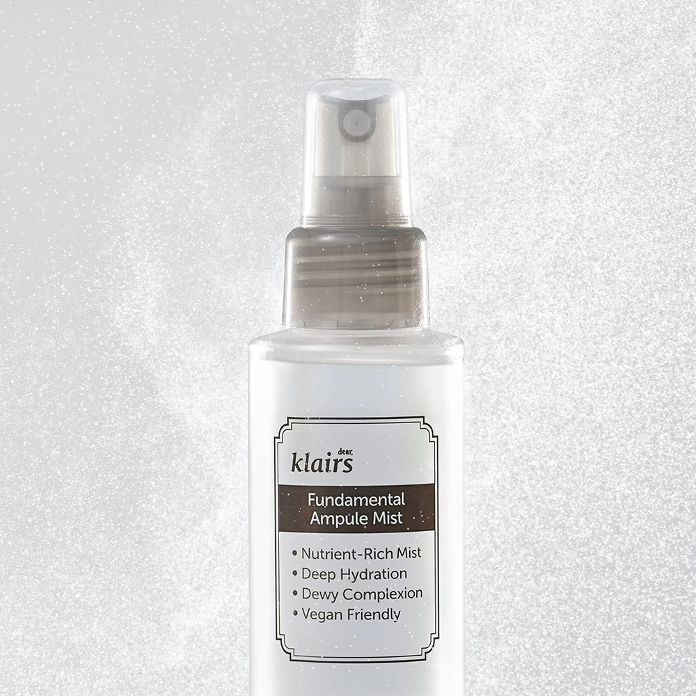 Dear Klairs Fundamental Spray Hidratant pentru Fata fara Parfum - Calmare si Hidratare cu Ceai Verde, 125 ml
