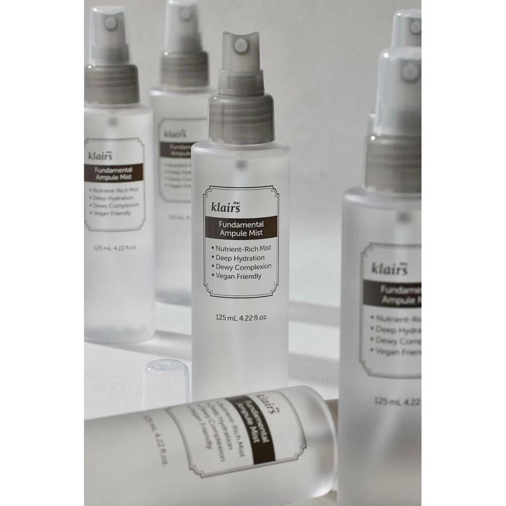 Dear Klairs Fundamental Spray Hidratant pentru Fata fara Parfum - Calmare si Hidratare cu Ceai Verde, 125 ml