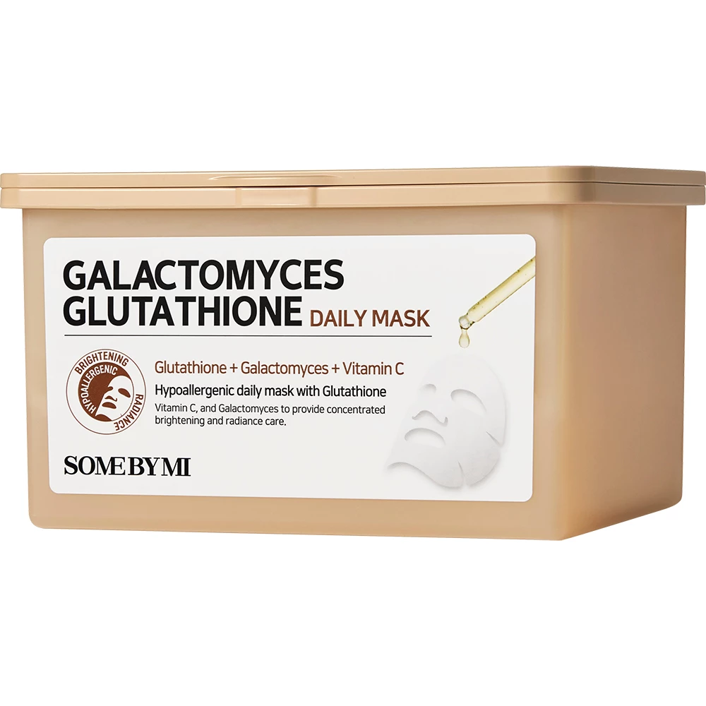 SOME BY MI Galactomyces Glutathione Daily Mask Masca de fata - hidratare si luminozitate, 30 buc