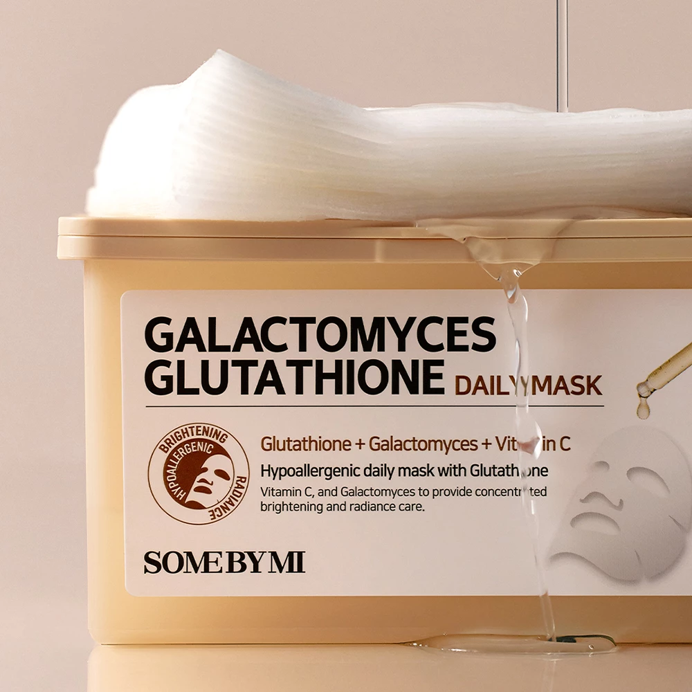 SOME BY MI Galactomyces Glutathione Daily Mask Masca de fata - hidratare si luminozitate, 30 buc