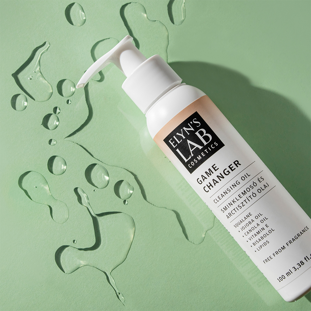 ELYN'S LAB Game Changer - ulei de curatare formulat cu ulei de jojoba si squalane, care contribuie la indepartarea machiajului, cremei de protectie solara si impuritatilor - 100 ml