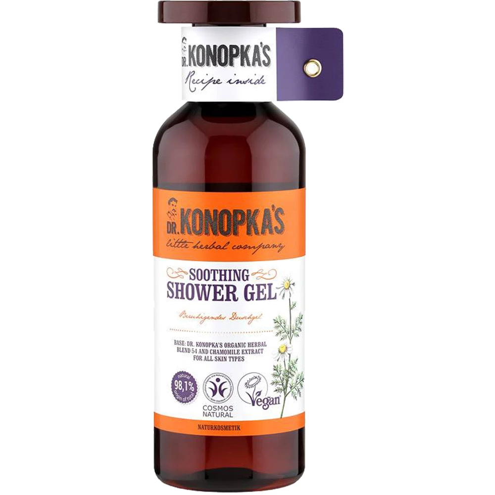 DR. KONOPKA'S LITTLE HERBAL COMPANY Herbal Care Gel de Dus Calmantic cu Musetel - Hidratare, Relaxare si Protectie Naturala, 500 ml