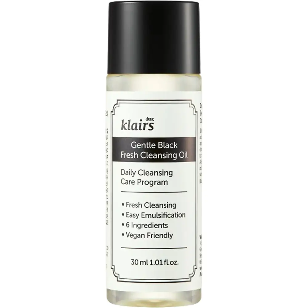 Dear Klairs Gentle Black Fresh Ulei de Curatare Ten Mixt si Gras - Curatare Profunda si Reglare Sebum, 30 ml
