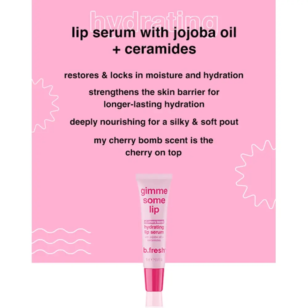 B.fresh Gimme Some Lip Ser Hidratant pentru Buze Aroma Cirese - hidratare intensa si reparare buze crapate