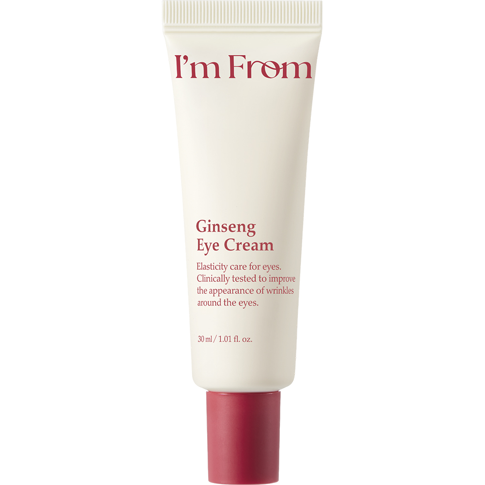 I'M FROM Ginseng Eye Cream 30 gr - Crema contur ochi formulata cu extract de ginseng rosu si niacinamida, care contribuie la hidratarea pielii din jurul ochilor si la metinerea aspectului ferm