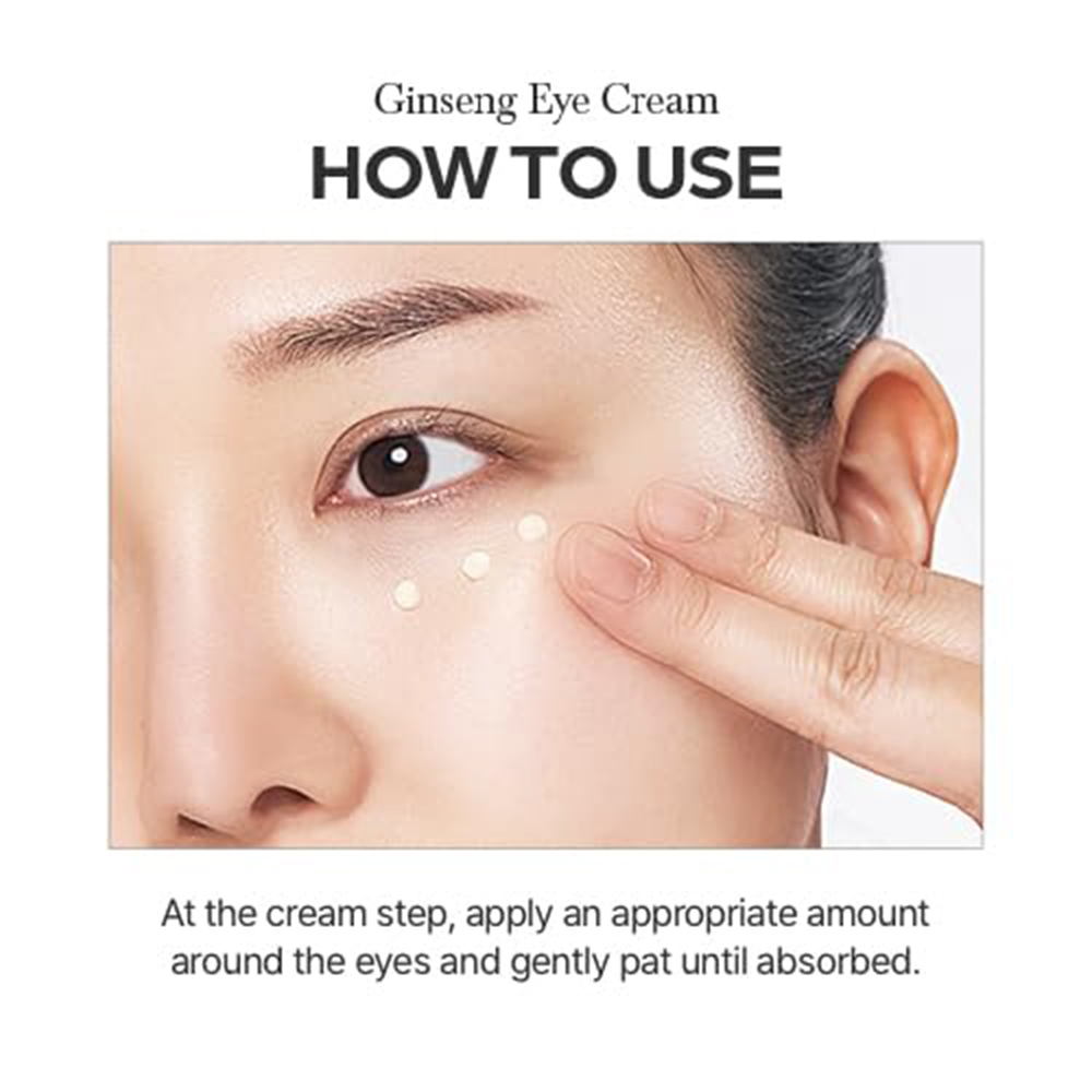 I'M FROM Ginseng Eye Cream 30 gr - Crema contur ochi formulata cu extract de ginseng rosu si niacinamida, care contribuie la hidratarea pielii din jurul ochilor si la metinerea aspectului ferm