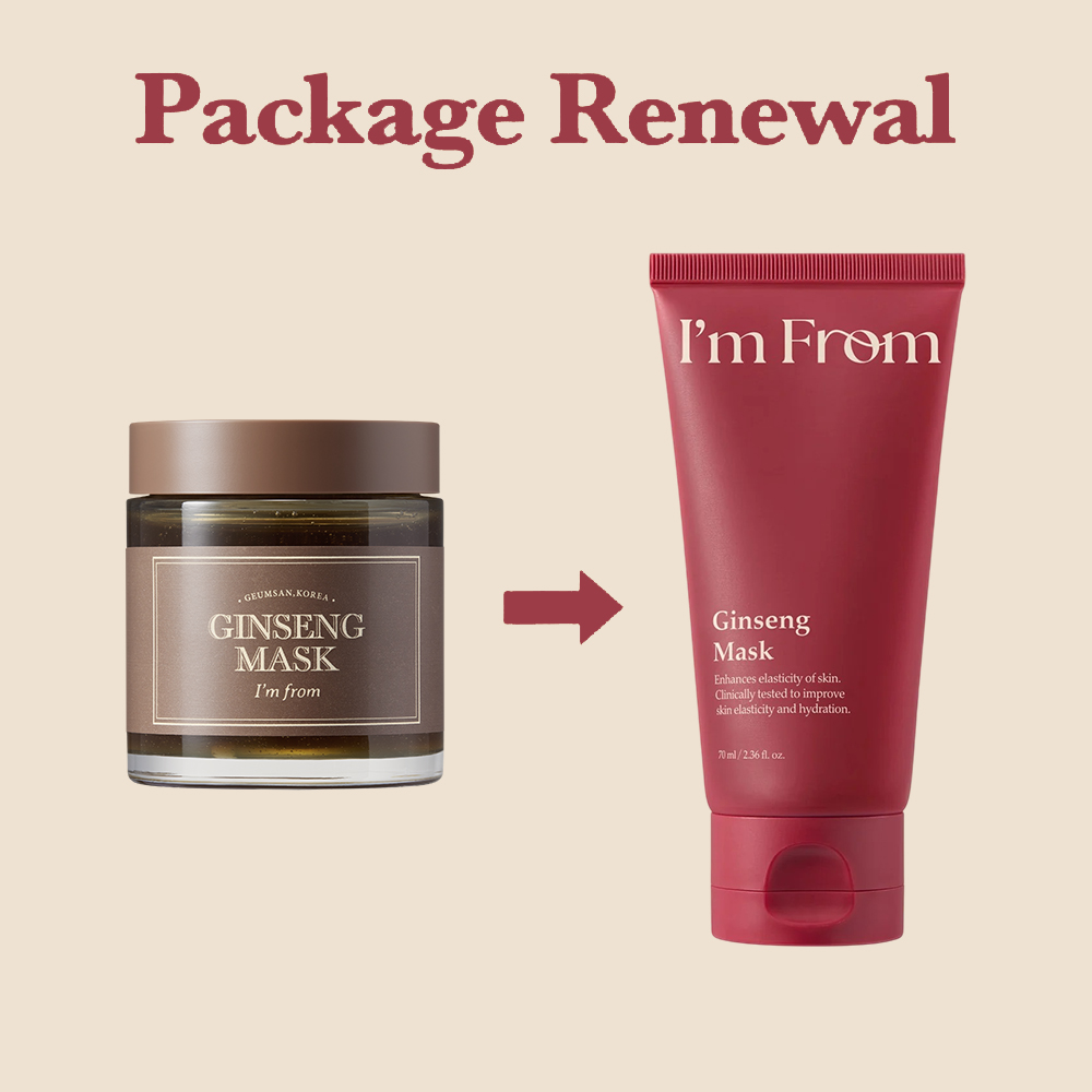 I'M FROM Ginseng Mask, 70 ml - Masca de fata formulata cu ginseng rosu, care contribuie la hidratarea pielii