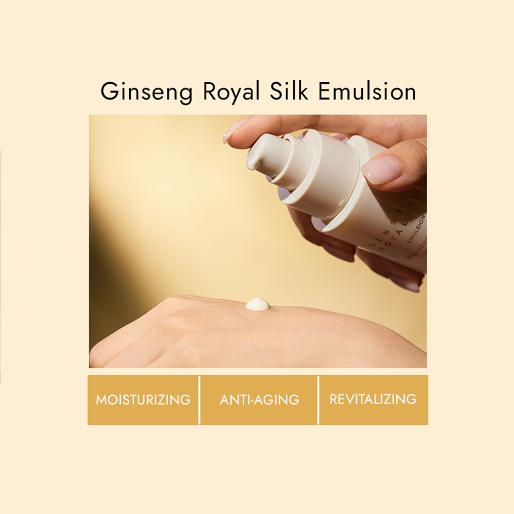 Nature Republic Ginseng Royal Silk Emulsie de Față Hidratantă – 120 ml | K-beauty