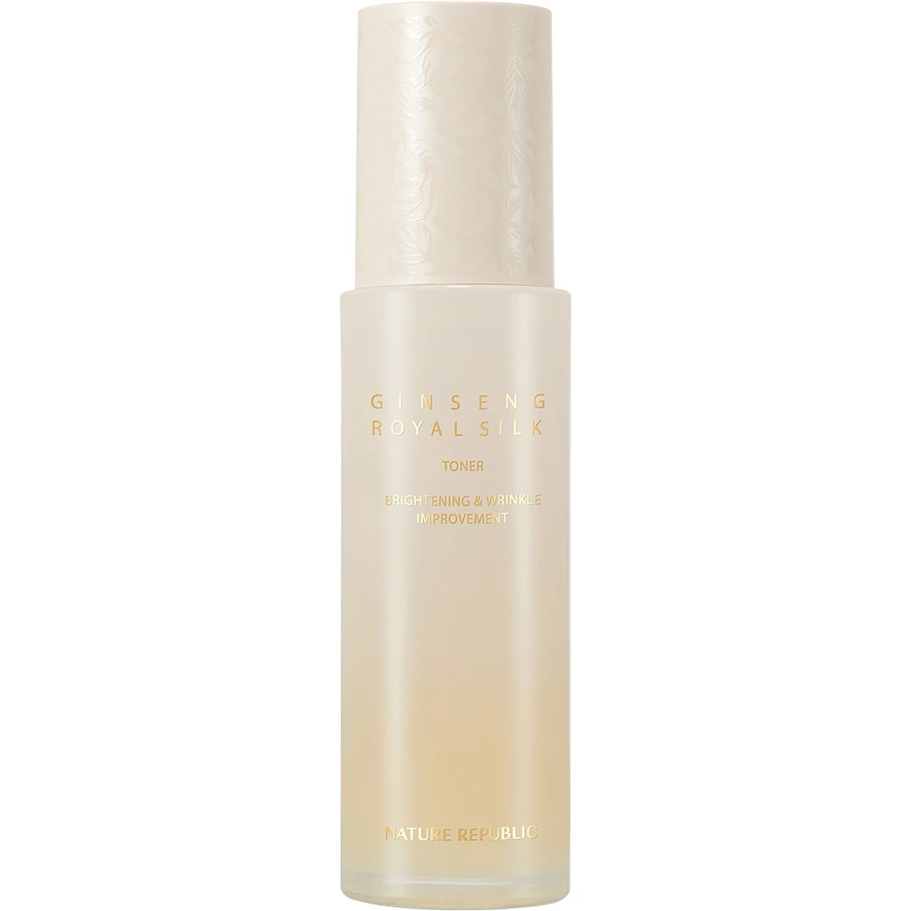 NATURE REPUBLIC Ginseng Royal Silk Toner Toner hidratant pentru fata - hidratare intensa si efect antirid cu ginseng si aur, 130 ml
