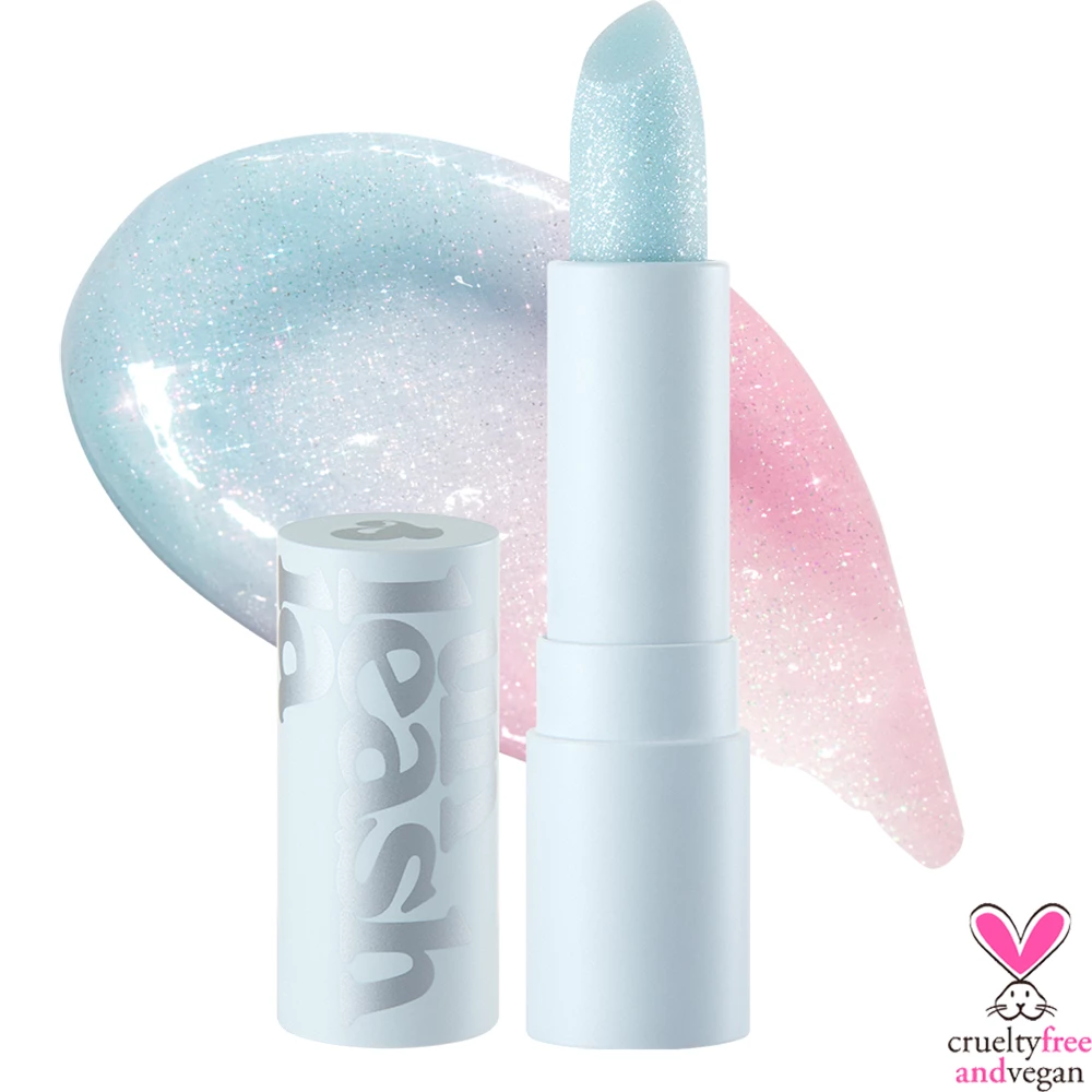 UNLEASHIA Glacier Vegan Balm balsam de buze No. 2 Blue Lagoon - hidratare si luminozitate, 3.3 gr