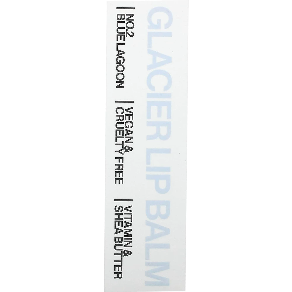 UNLEASHIA Glacier Vegan Balm balsam de buze No. 2 Blue Lagoon - hidratare si luminozitate, 3.3 gr