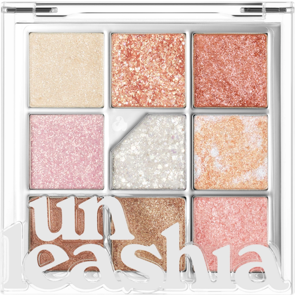 UNLEASHIA Glitterpedia Eye Palette Fard de pleoape No. 1 All of Glitter - rezistenta si stralucire, 6.2 gr
