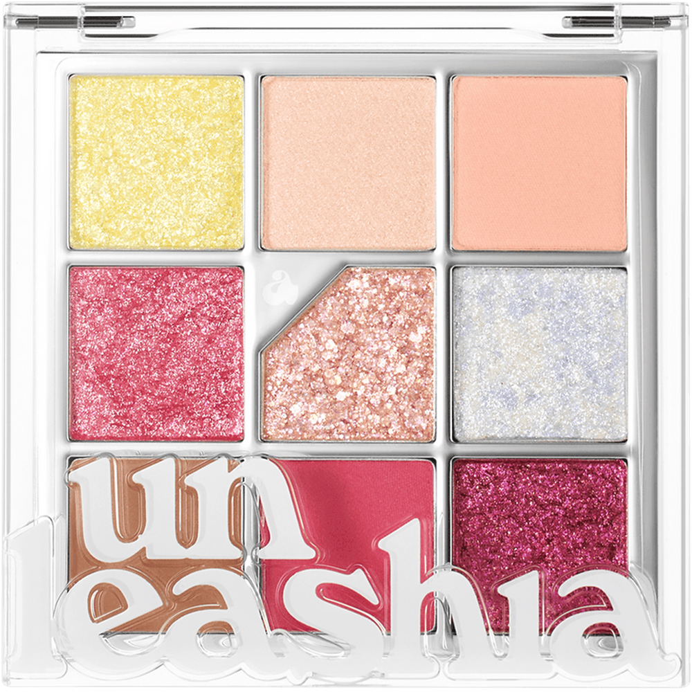 UNLEASHIA Glitterpedia Eye Palette fard de pleoape No. 7 All of Peach Ade - luminozitate si rezistenta, 6.9 gr