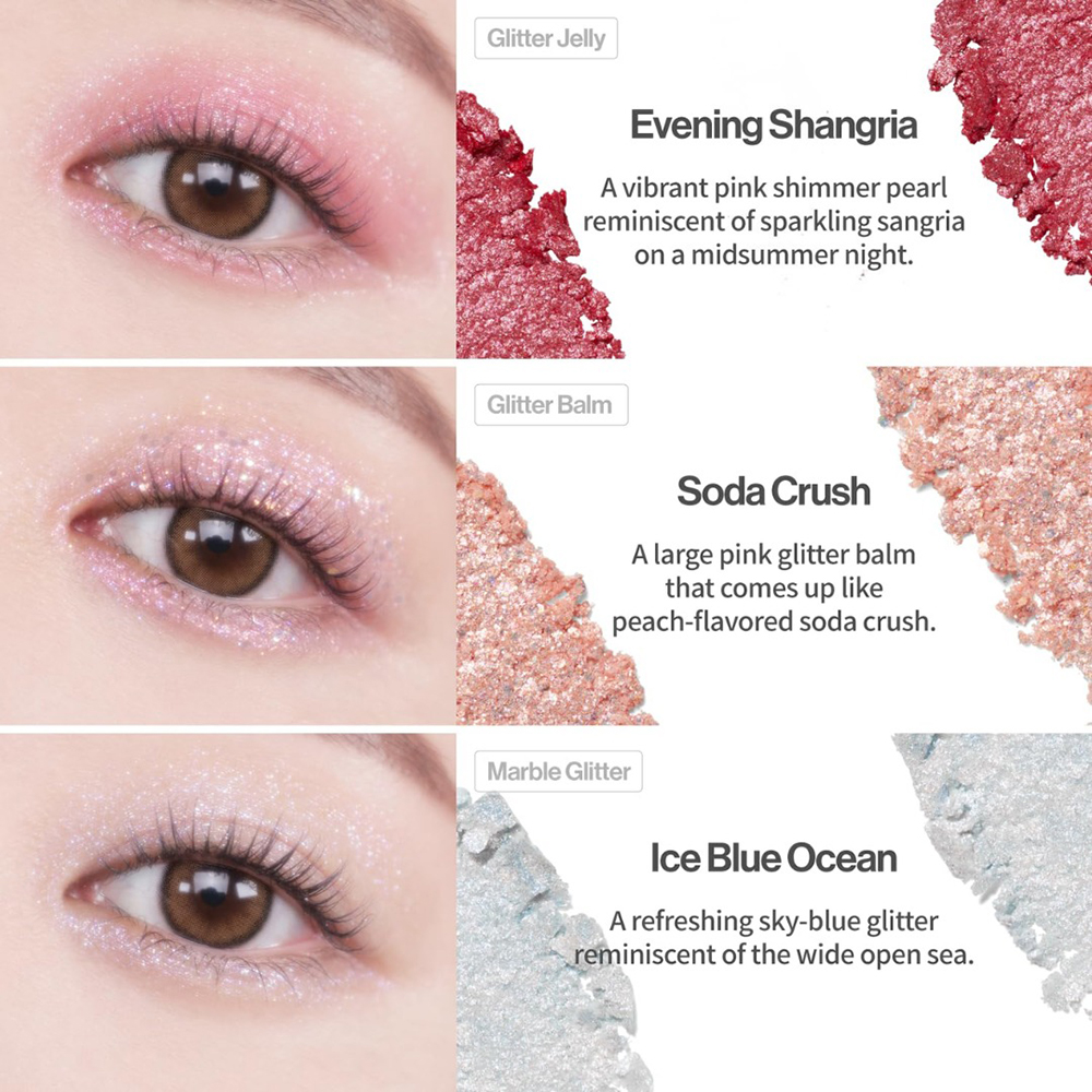 UNLEASHIA Glitterpedia Eye Palette fard de pleoape No. 7 All of Peach Ade - luminozitate si rezistenta, 6.9 gr