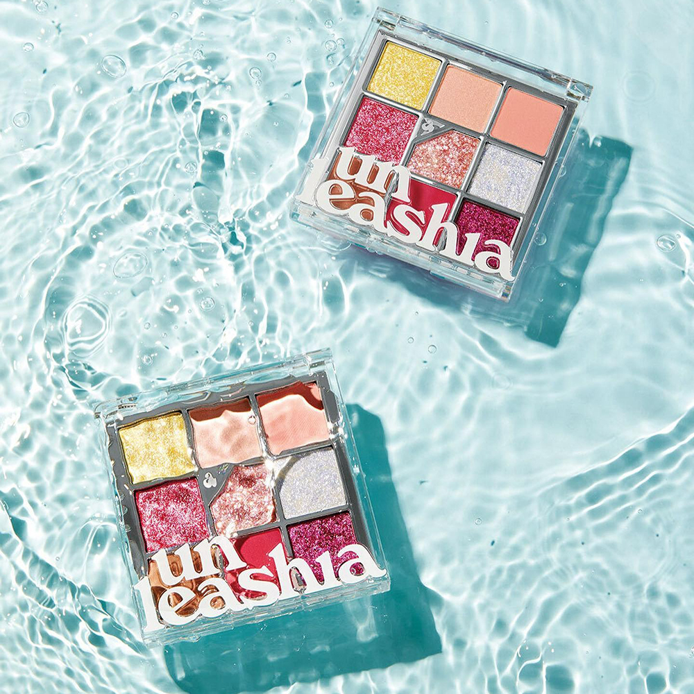 UNLEASHIA Glitterpedia Eye Palette fard de pleoape No. 7 All of Peach Ade - luminozitate si rezistenta, 6.9 gr