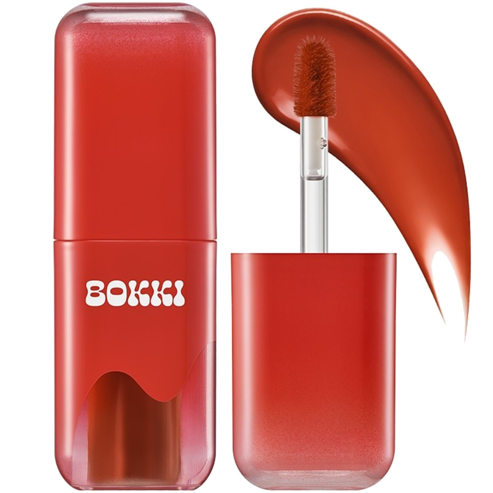 Black Rouge Glow Bokki Tint – Nuanțator de Buze Hidratare și Culoare Intensă GB02 Burnt Tomato | Strălucire de Lungă Durată