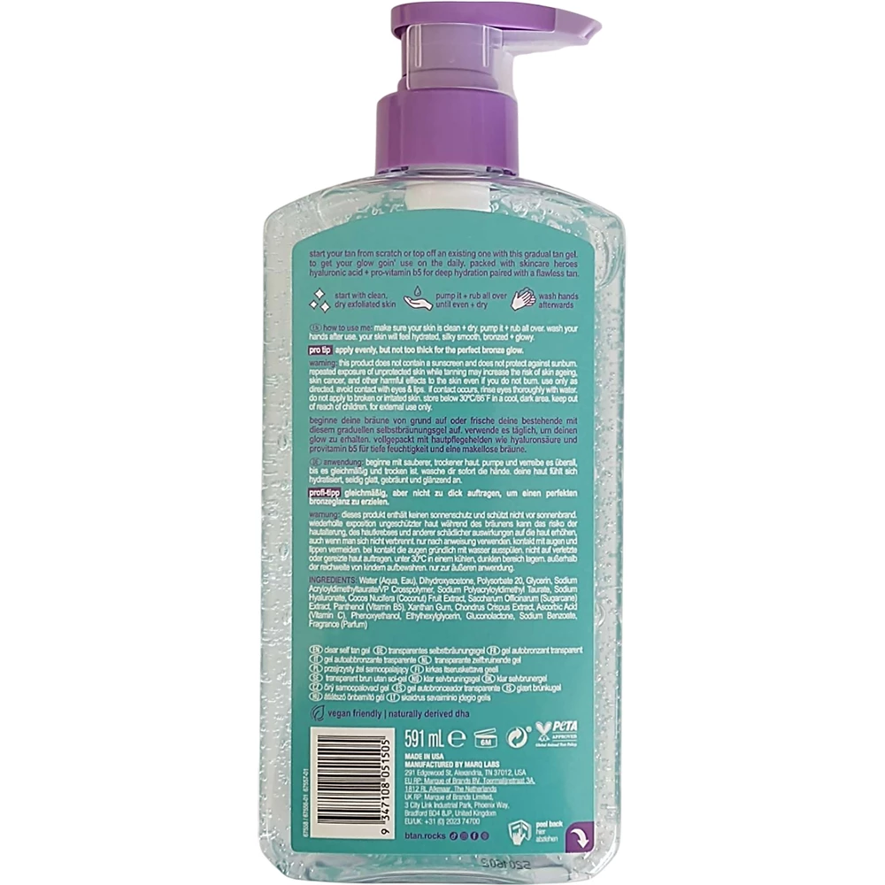 Glow your own way Daily Glow Gel autobronzant 591 ml