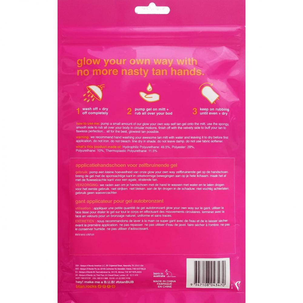 Glow your own way-Smooth Gel Mitt Manusa