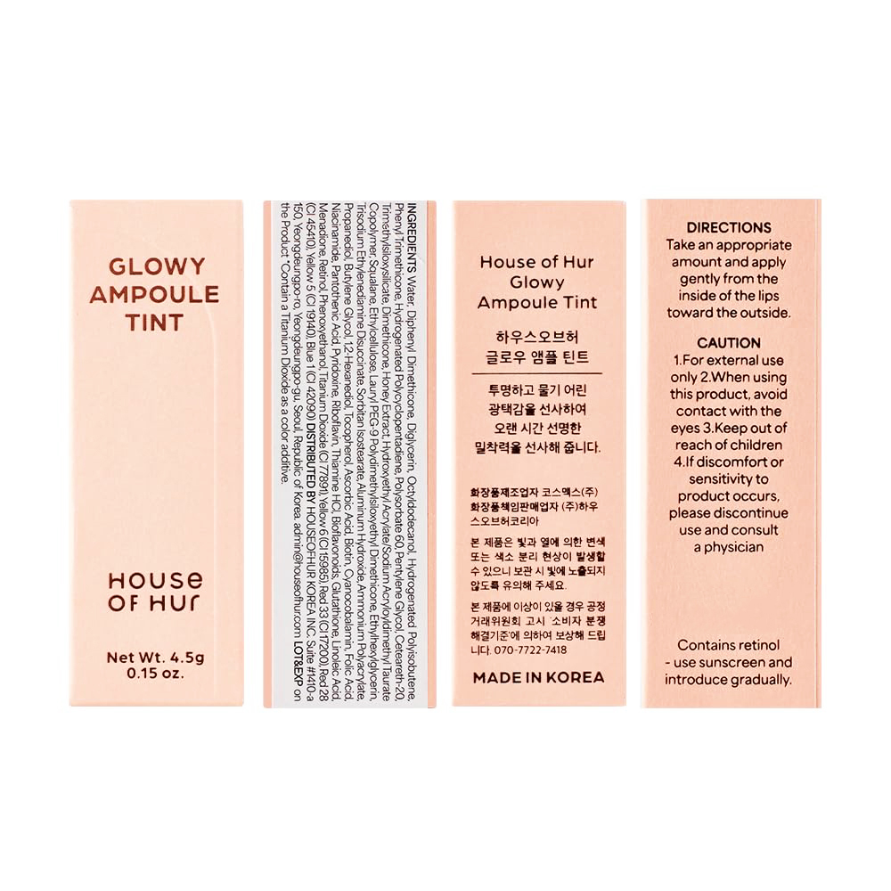 Glowy Ampoule Tint Nuantator pentru buze 01 Deep Rose 4.5 gr