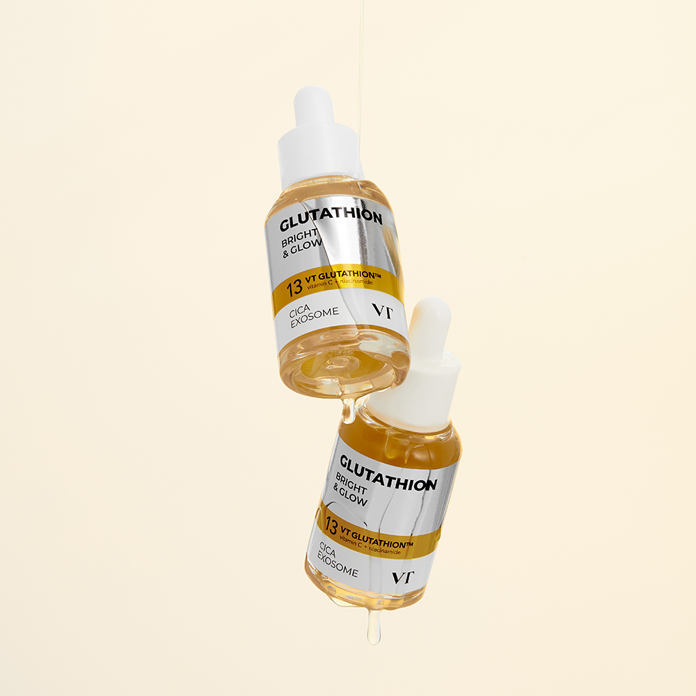 VT COSMETICS Glutathion Cica Exosome G2 Brightening Ampoule - ser de fata formulat cu glutation si cica, care reda luminozitatea si aspectul uniform al tenului - 30 ml