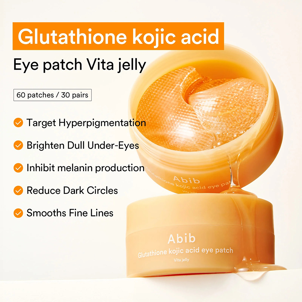 Glutathione Kojic Acid Eye Patch Vita Jelly Benzi pentru ochi 60 buc
