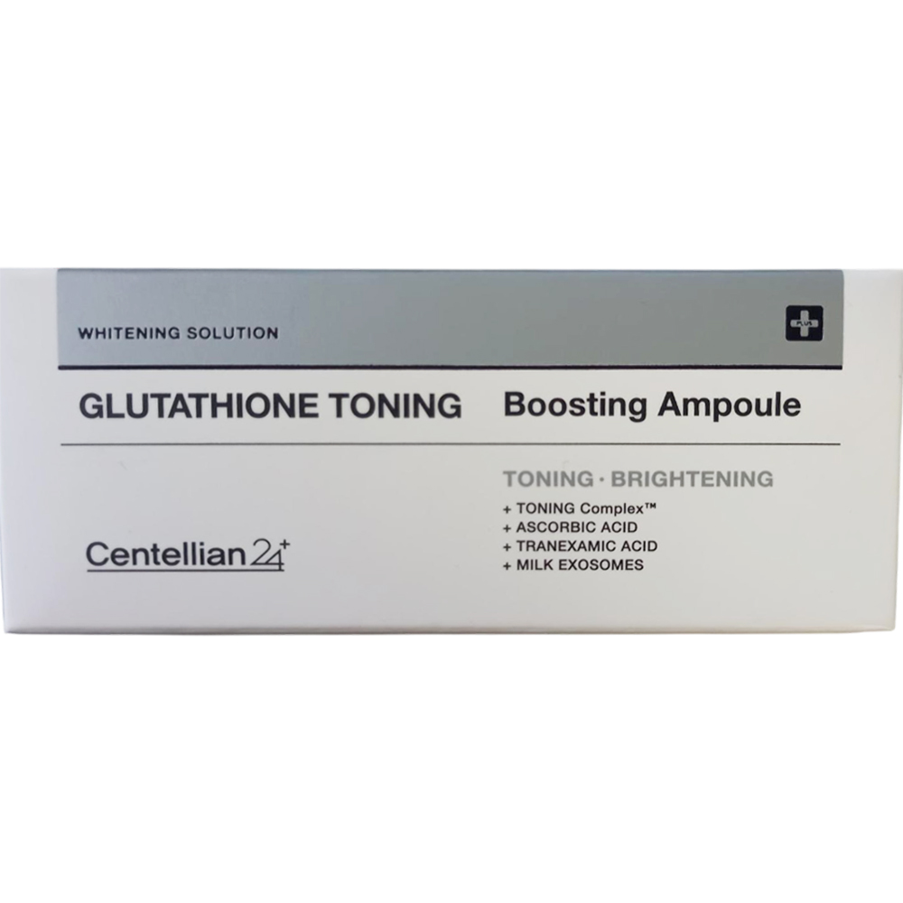 CENTELLIAN24 Glutathione Toning Boosting Ampoule - ser de fata formulat cu glutation si niacinamida, care contribuie la imbunatatirea tonului si texturii tenului si la reducerea aspectului petelor pigmentare - 30 ml
