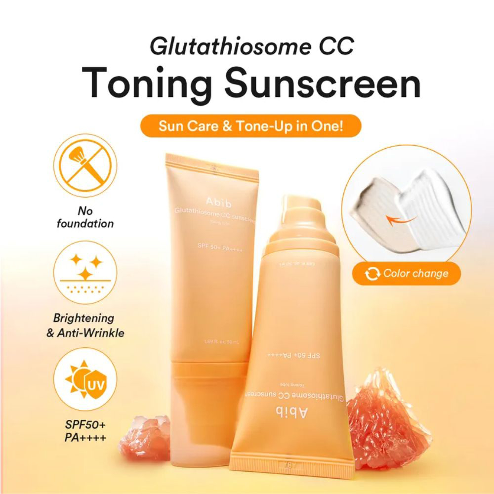 Glutathiosome CC Sunscreen Toning Tube SPF 50+ PA++++ Crema de fata 50 ml