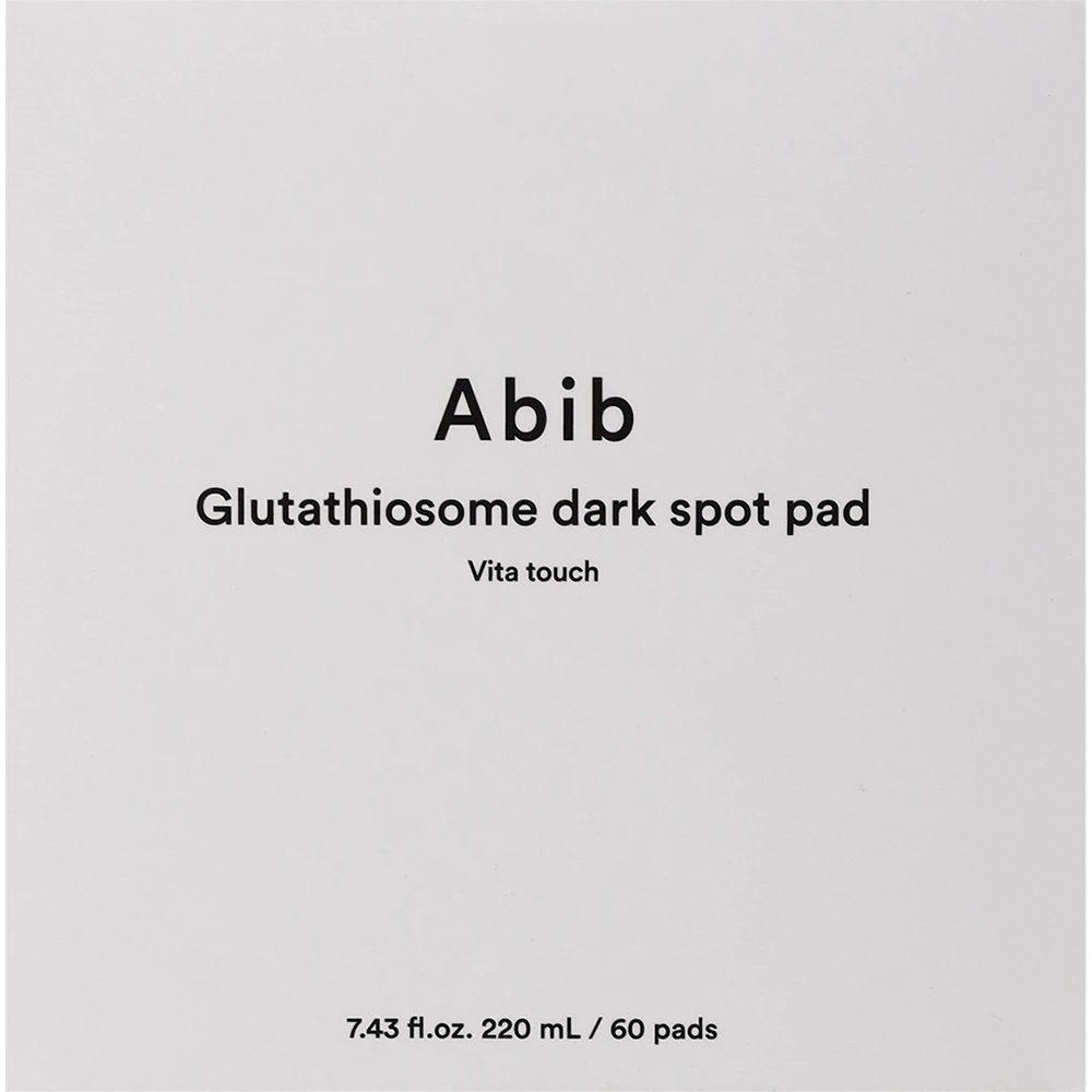 ABIB Glutathiosome Dark Spot Pad Vita Touch Toner de fata - luminozitate si hidratare, 60 buc