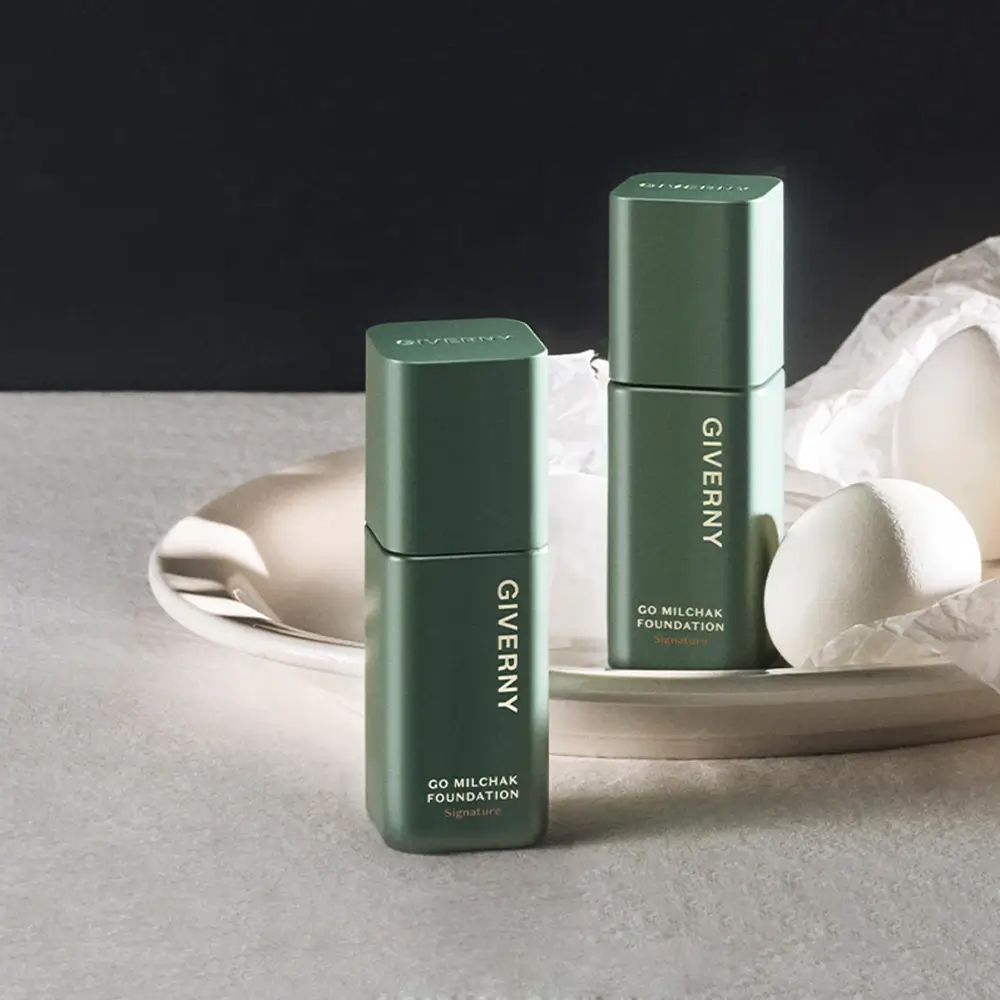 GIVERNY Go Milchak Fond de Ten 22 Natural Beige - Fond de ten rezistent cu protectie UV si acoperire perfecta, 30ml