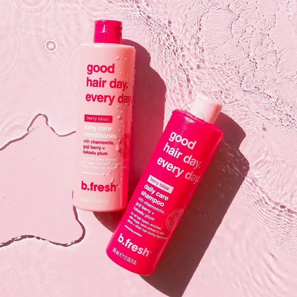 B.fresh Good Hair Day Everyday Balsam pentru par - hranire si stralucire cu musetel si fructe goji, 355 ml