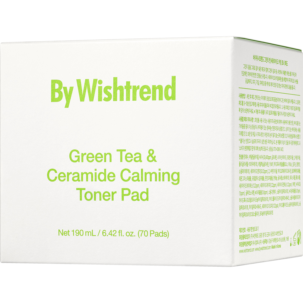 Green Tea and Ceramide Calming Toner Pad Dischete 190 ml