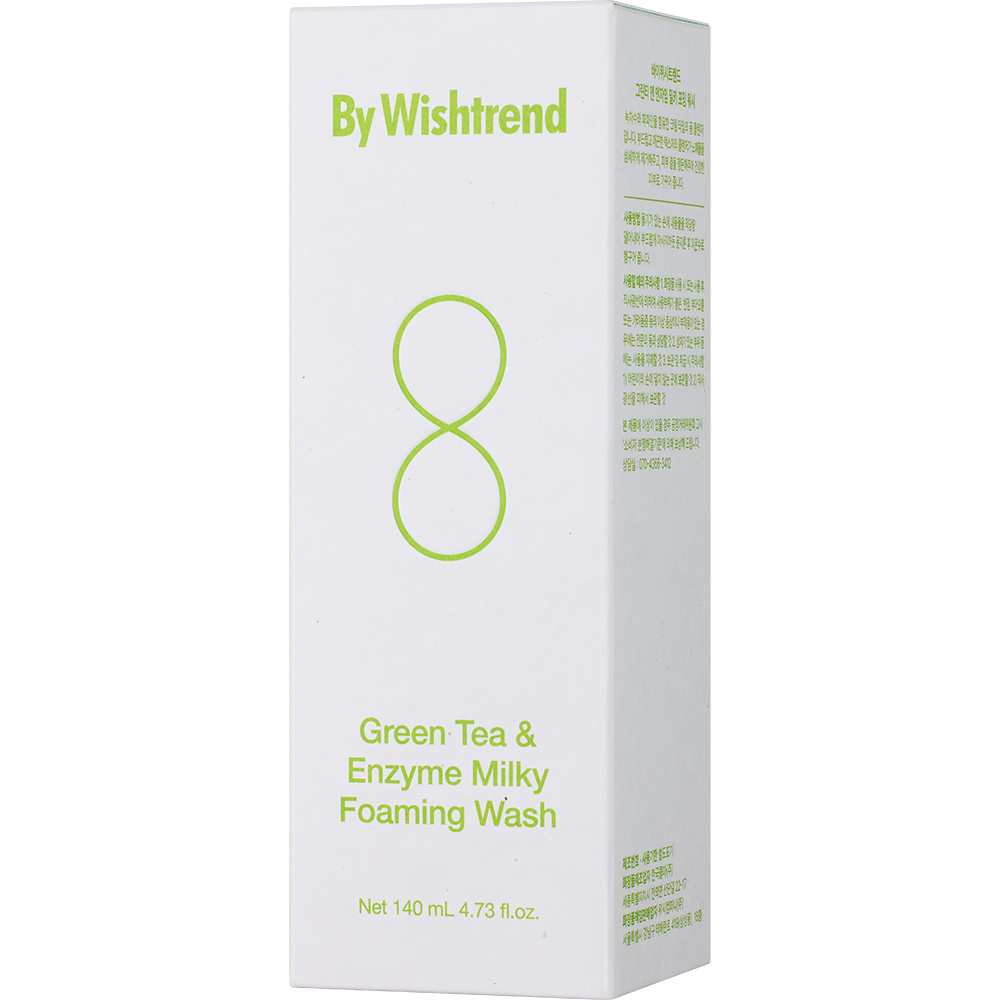 By Wishtrend Green Tea Enzyme Spuma de Curatare - Hidratare si Curatare Delicata cu Ceai Verde, 140 ml