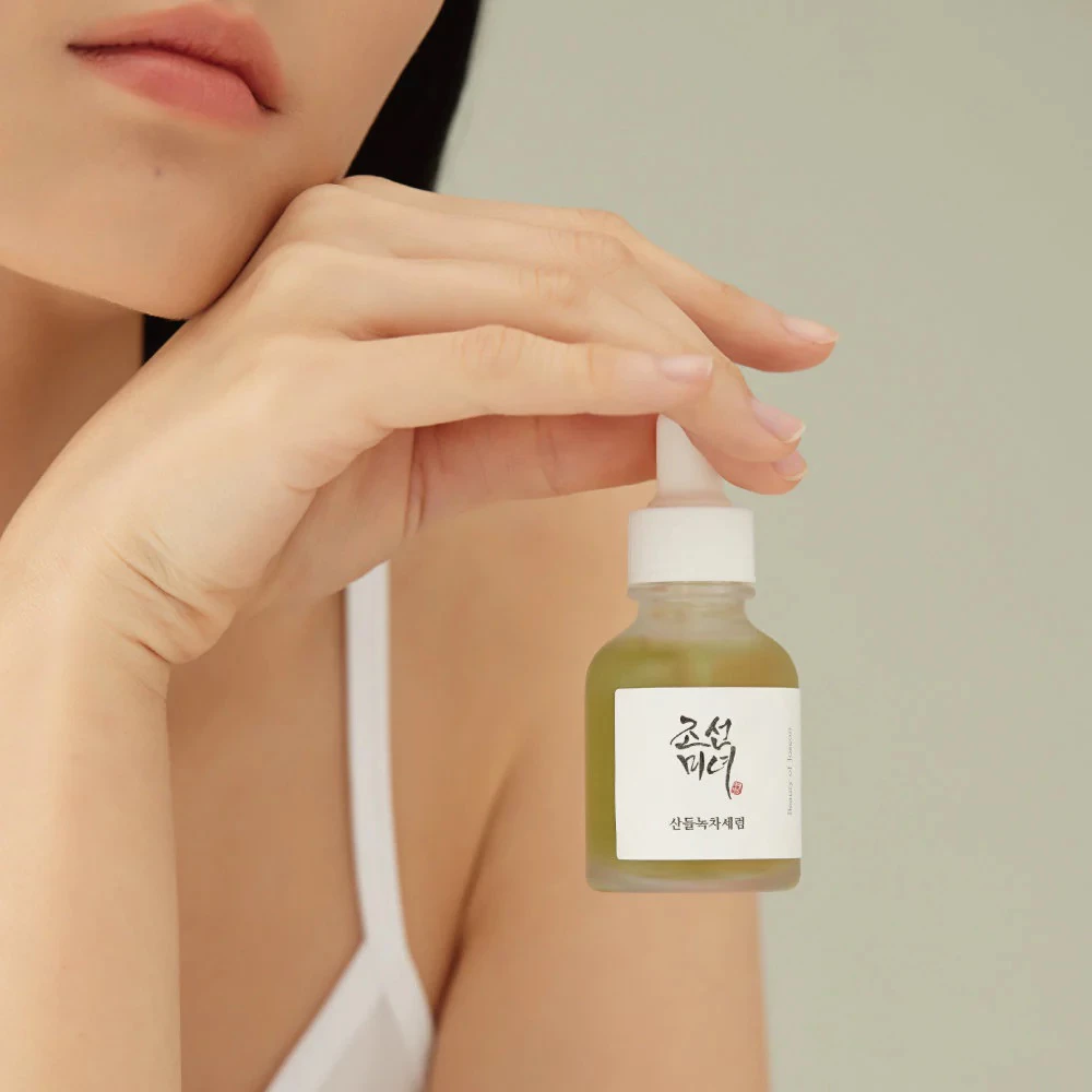 BEAUTY OF JOSEON Green Relief Ser pentru fata - Calmarea pielii iritate si hidratare intensa cu ceai verde si panthenol, 30 ml