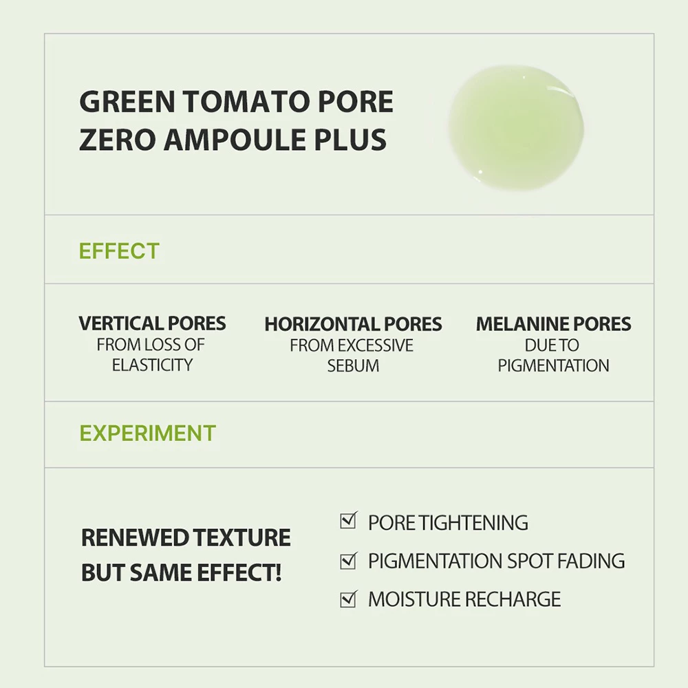 Green Tomato Pore Zero Ampoule Ser de fata 40 ml