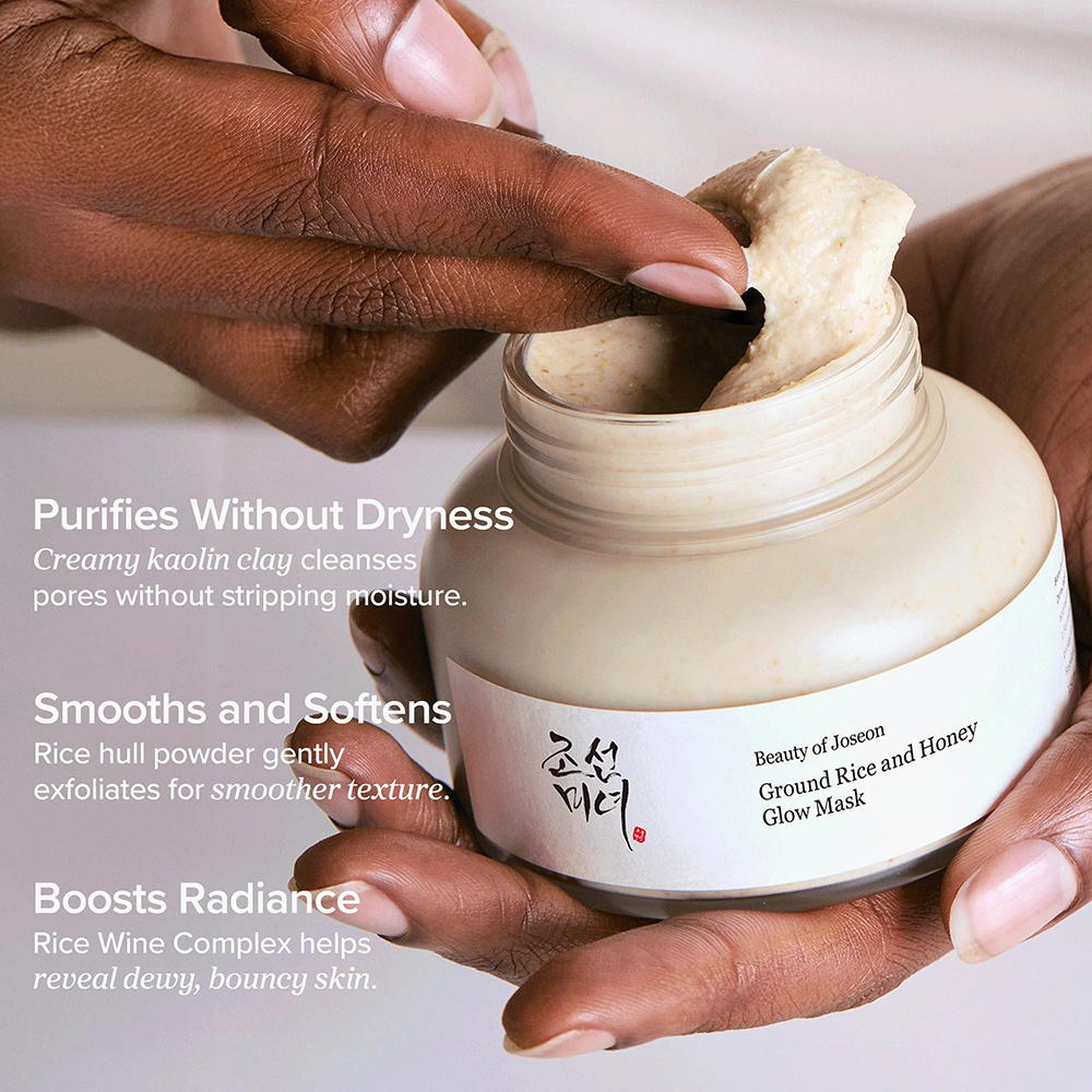 BEAUTY OF JOSEON Ground Rice and Honey Glow - masca de fata formulata cu miere si caolin, care contribuie la hidratarea pielii si la mentinerea confortului cutanat - 150 ml