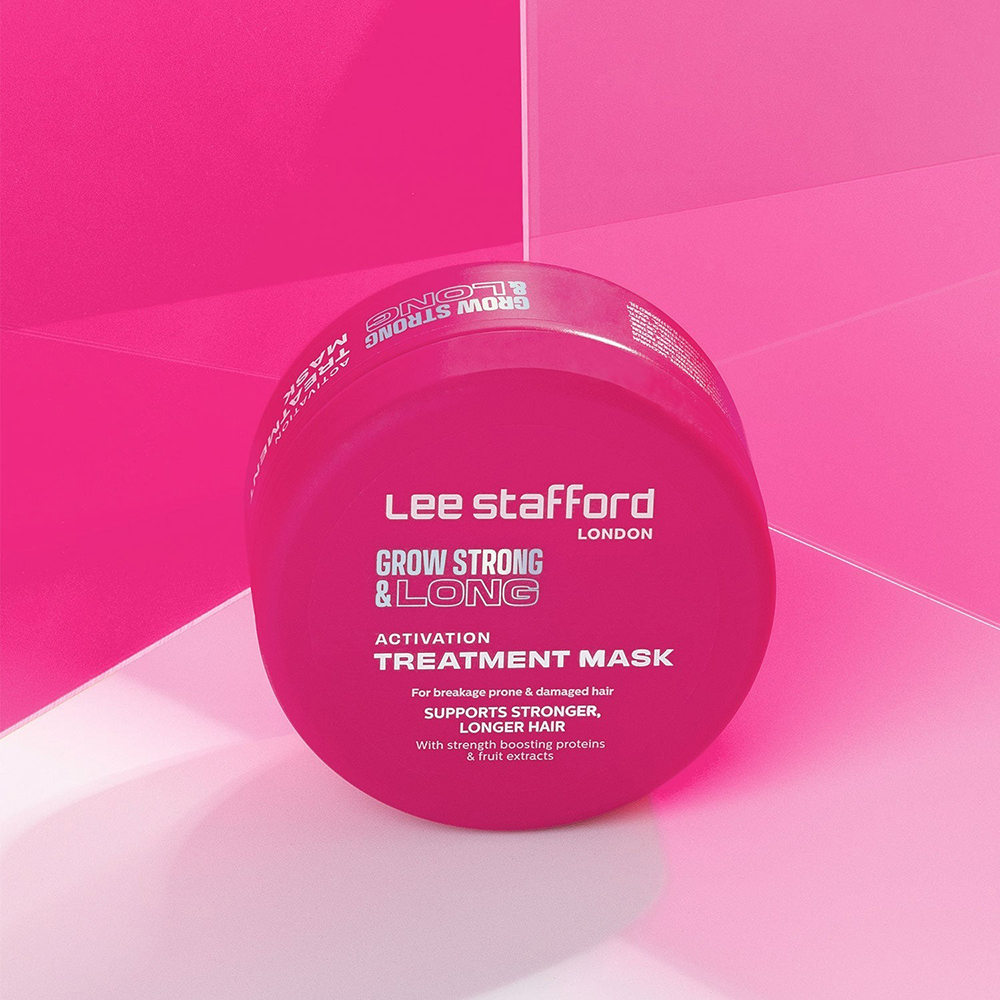 Lee Stafford Grow Strong & Long Activation Treatment Mask – Mască de păr pentru fortifierea și creșterea părului, 200 ml