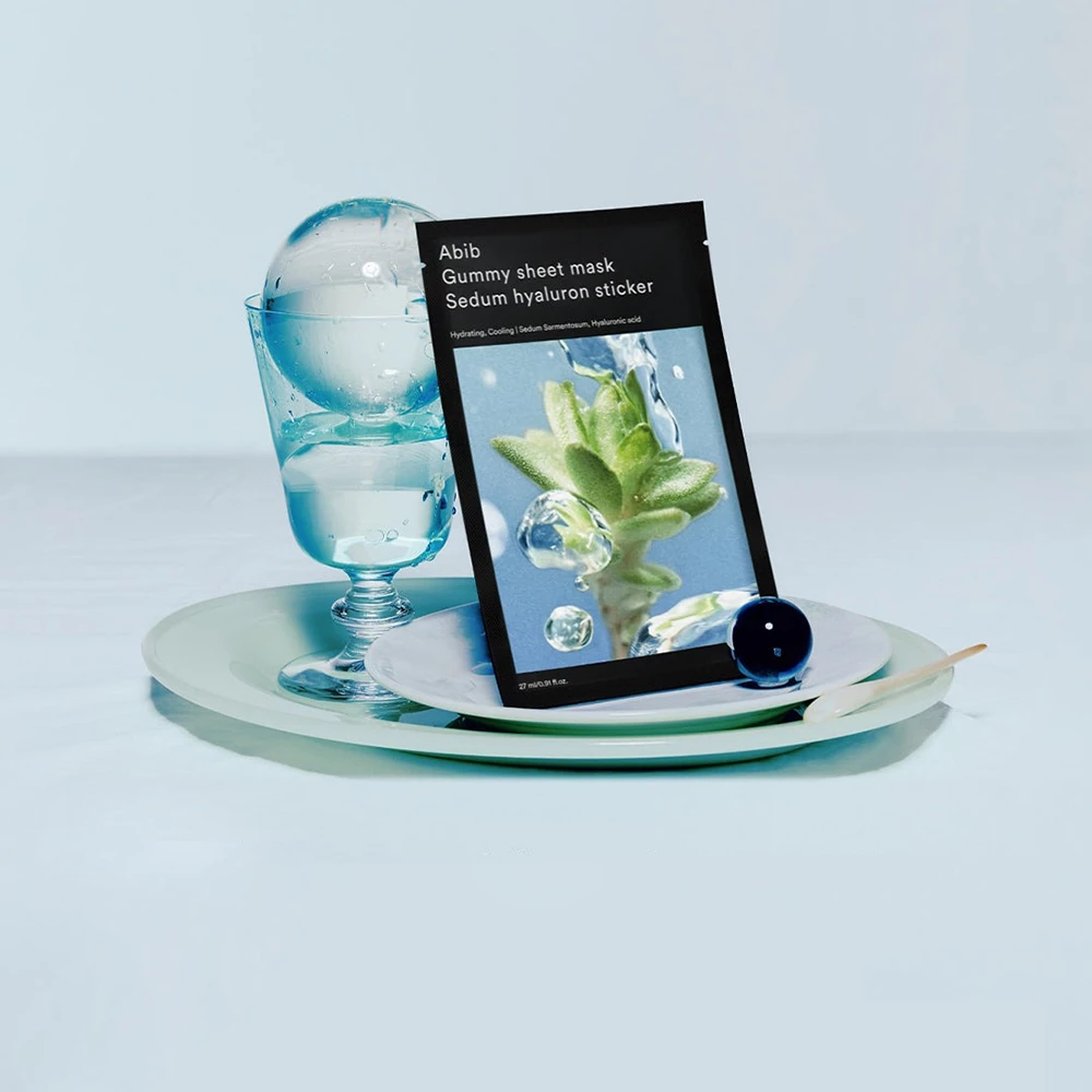 ABIB Gummy Sheet Mask Hyaluron Sticker Masca de fata - racorire si hidratare, 27 ml