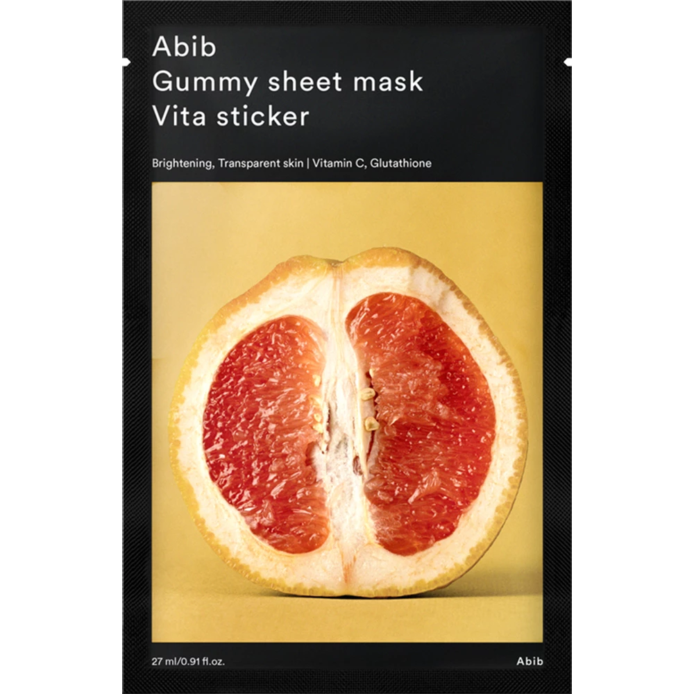 Abib Gummy Sheet Mask masca de fata Vita Sticker - luminozitate si hidratare intensiva, 27 ml