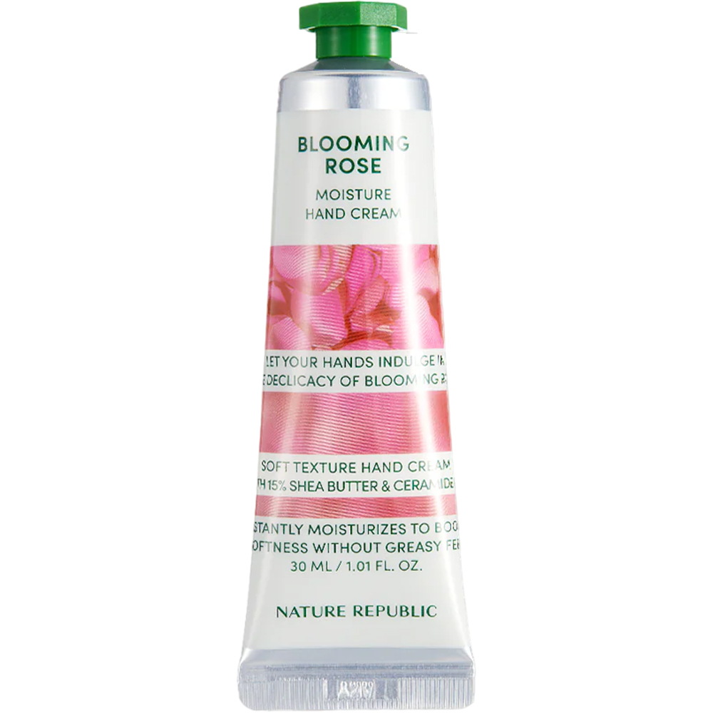 Nature republic Hand & Nature Blooming Rose | Cremă de mâini hidratantă cu unt de shea și ceramide, 30 ml