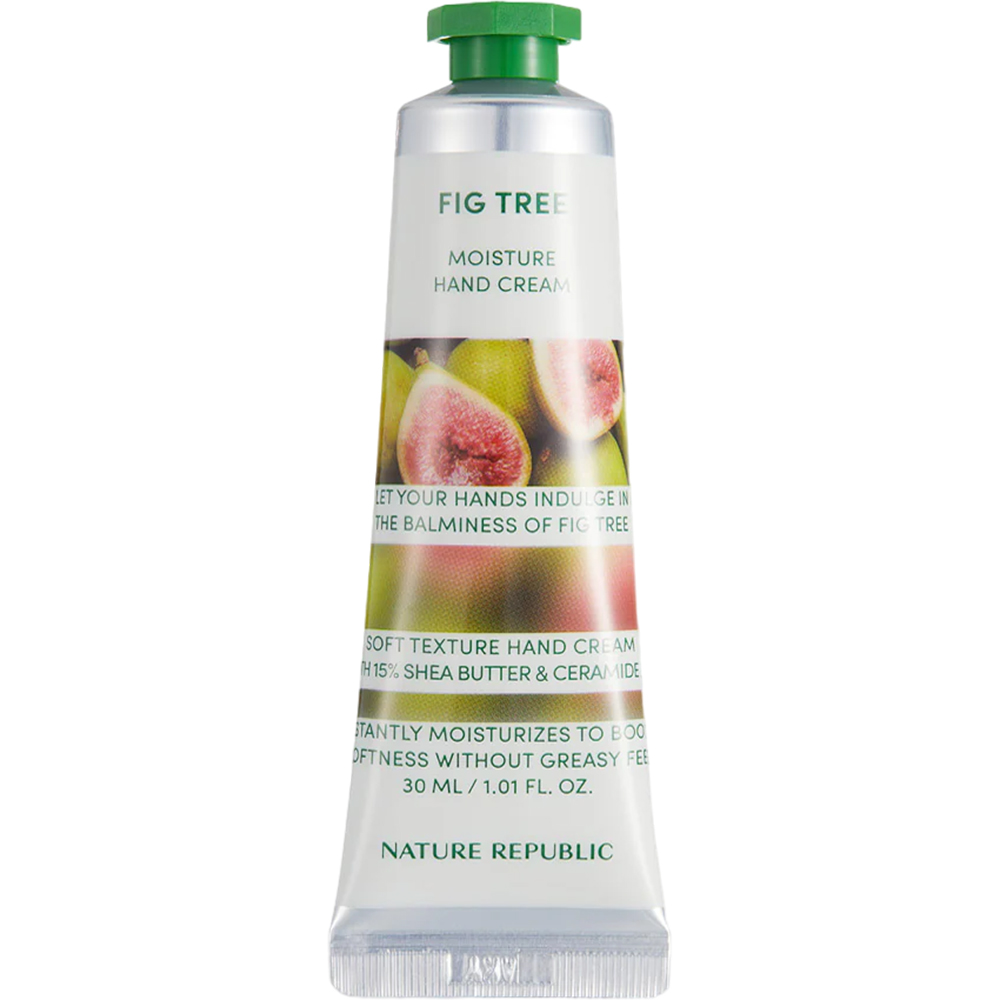 Nature Republic Hand & Nature Fig Tree | Cremă de mâini hidratantă intensă cu unt de shea și ceramide, 30 ml