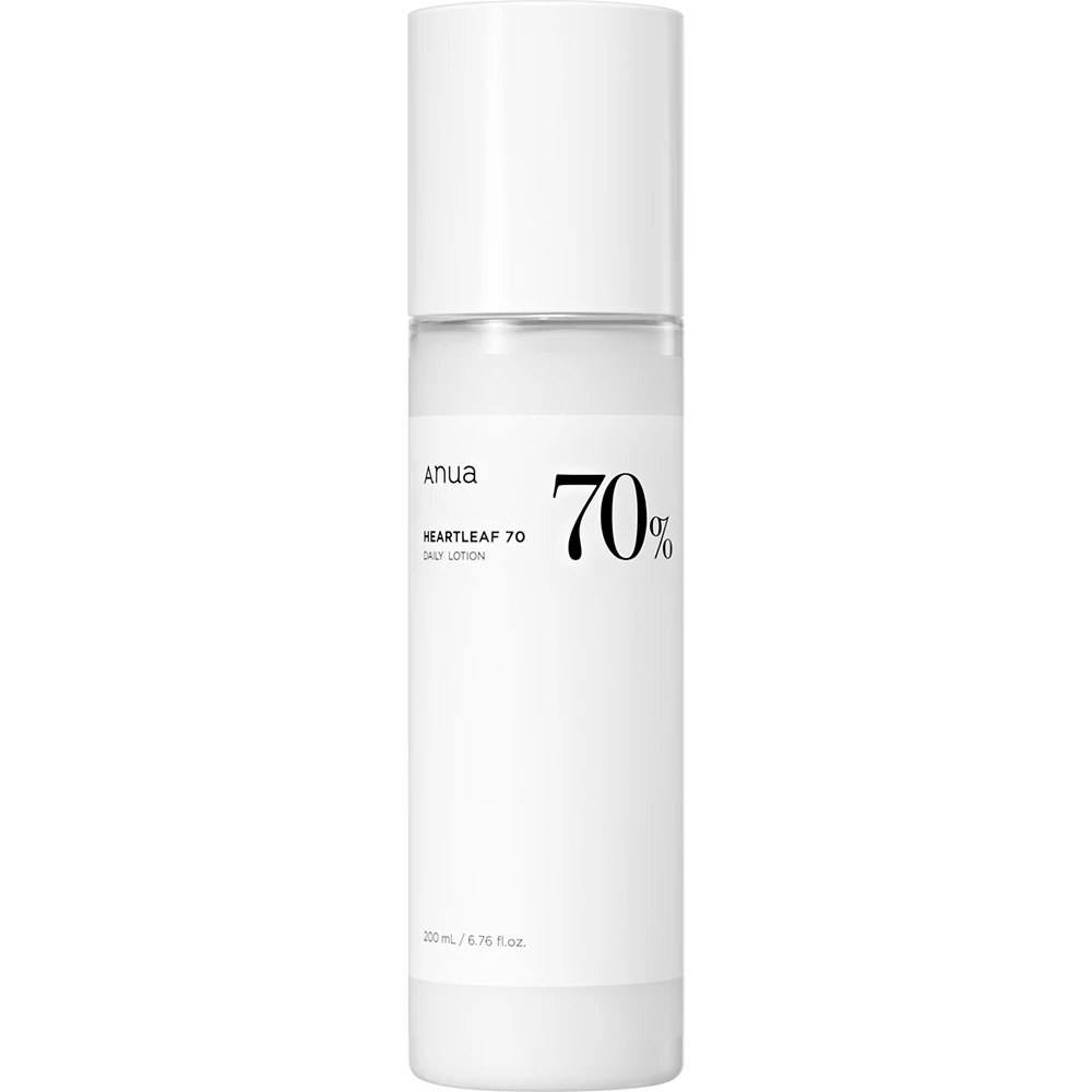 ANUA Heartleaf 70% Daily Releaf Lotion – Loțiune de Față Intens Hidratantă cu 70% Heartleaf, 200 ml | Calmarea și Hidratarea Zilnică
