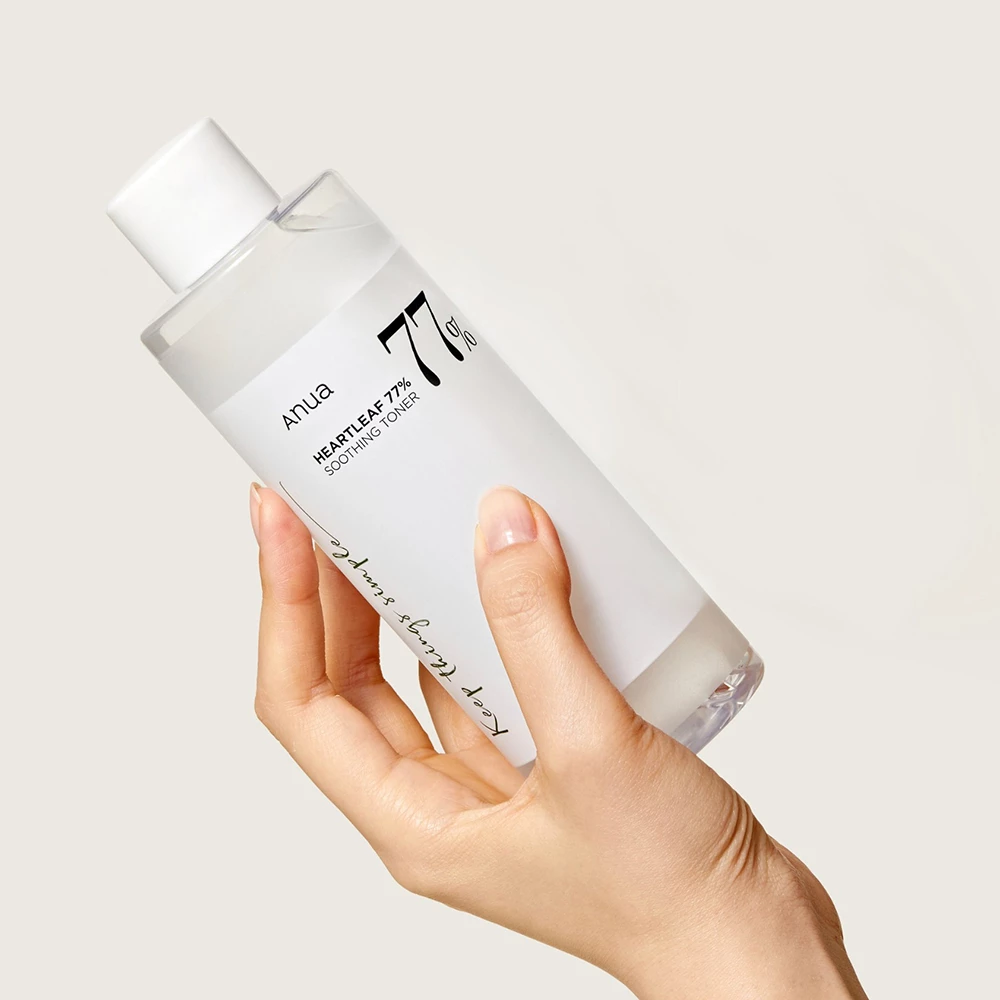 ANUA Heartleaf 77% Soothing Toner – Toner de Față Calmant cu 77% Extract de Heartleaf, 500 ml | Hidratare și Calmare