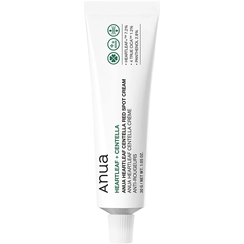 ANUA Heartleaf Centella Red Spot, 30 gr - Crema de fata formulata cu Centella Asiatica si pantenol, care contribuie la calmarea zonelor sensibilizate si la mentinerea barierei cutanate